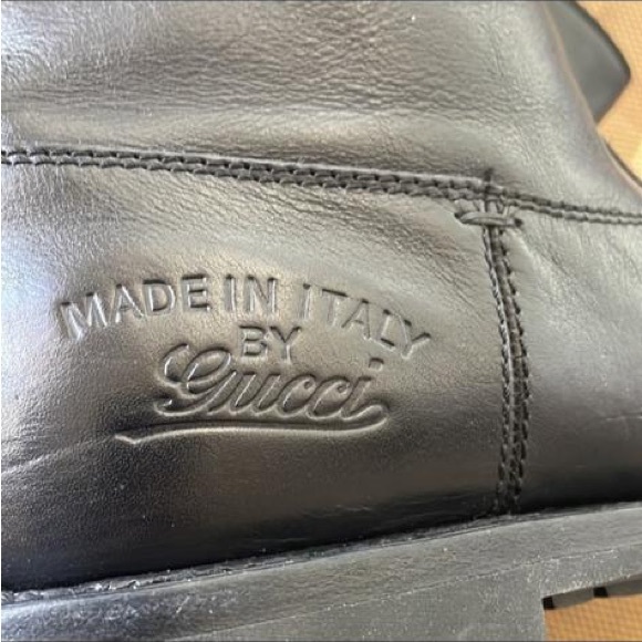 Gucci Men's Black Leather Boots - Picture 10 of 15